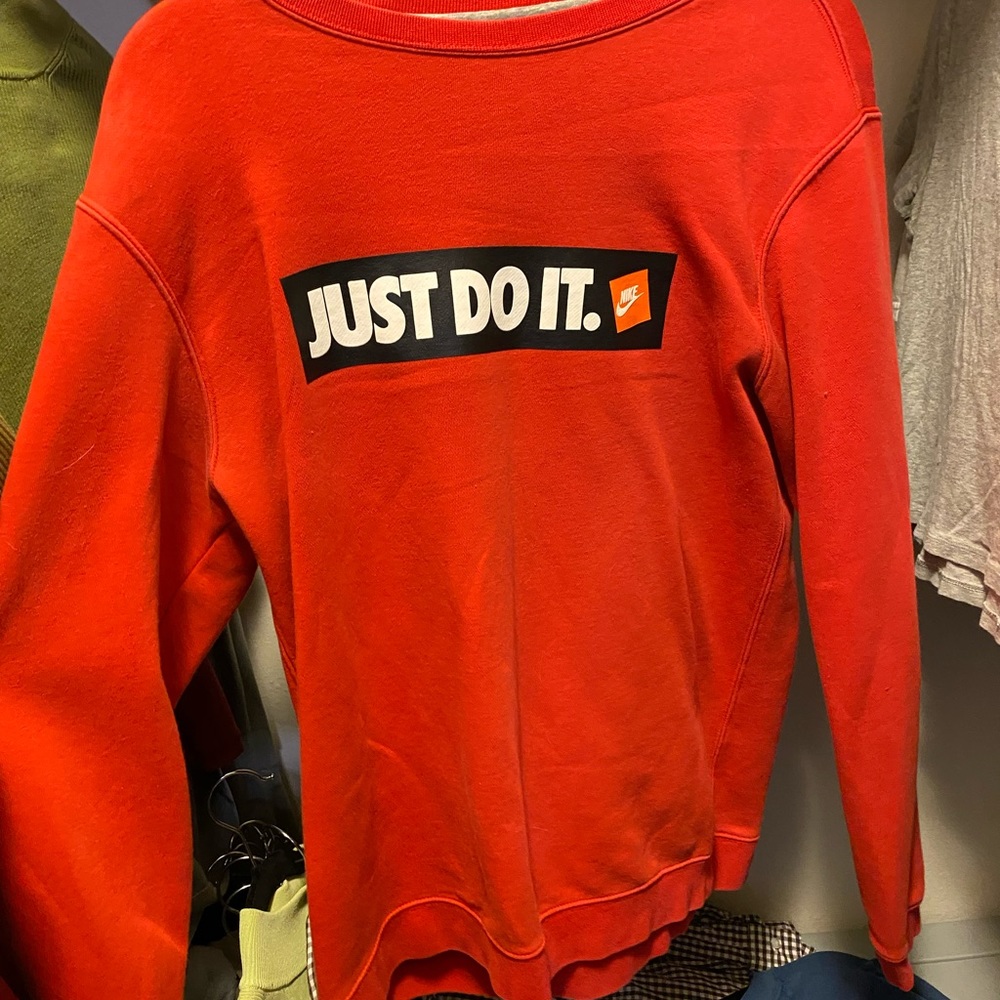 Red Nike “Just Do It” Crewneck
